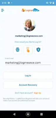 LogMeOnce Password Manager android App screenshot 5